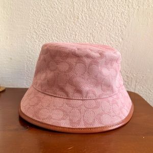 Pink Coach bucket hat